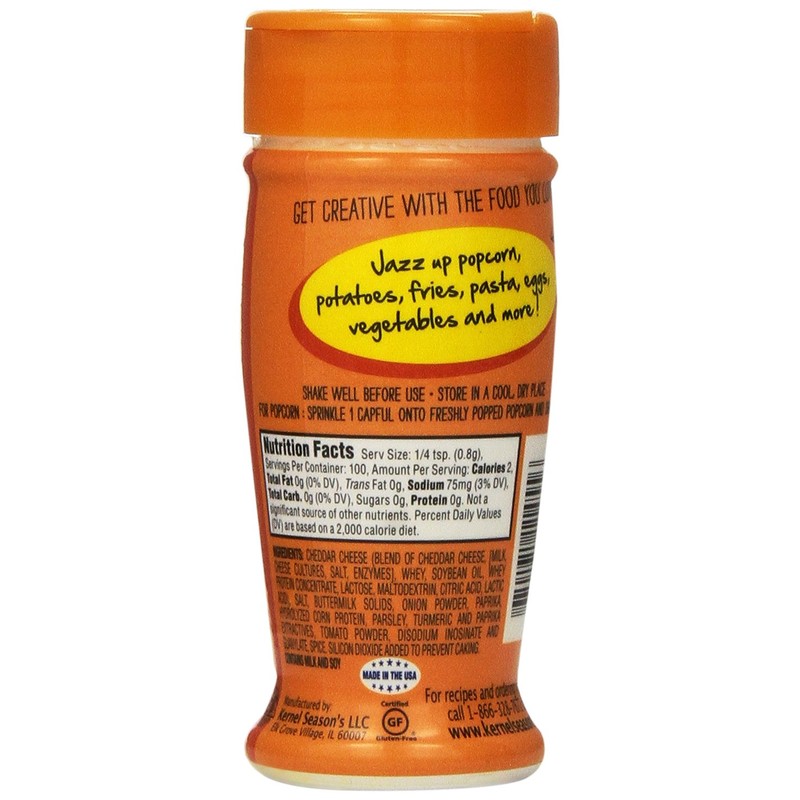 Kernel Season's Popcorn Seasoning Nacho Cheddar, 2.85 Ounce (Pack of