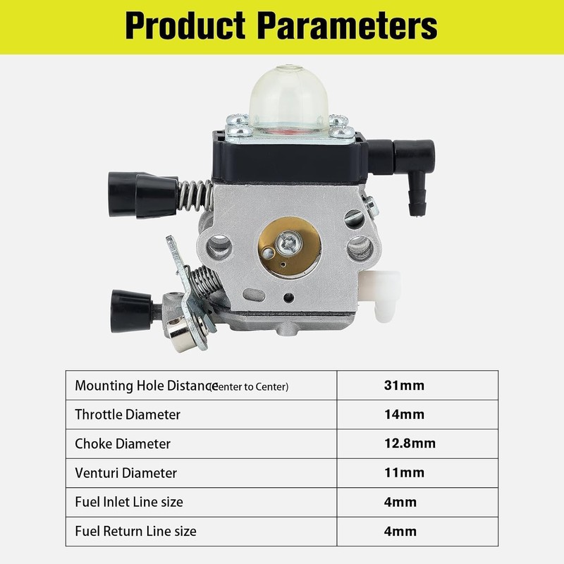 HS45 Carburetor for Stihl FS55R FS45 FS38 FS46 FS55RC Hedge