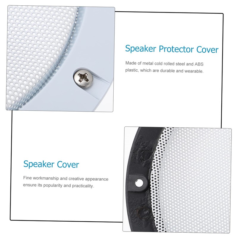LABRIMP 2Pcs Durable Speaker Covers Protective Mesh Grille for Car