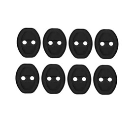 8 Piezas Protector Puertas Automovil, Protector De Puertas Automovil Para Reducción De Ruido Y Protección Anticorrosión, Diseño En Silicona Negra De 6