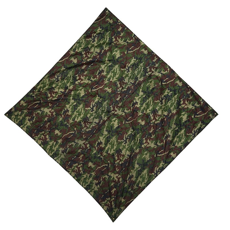 Camouflage Outdoor Portable Lightweight Rainproof Mat RainTent Tarp Shelter (2*2m)