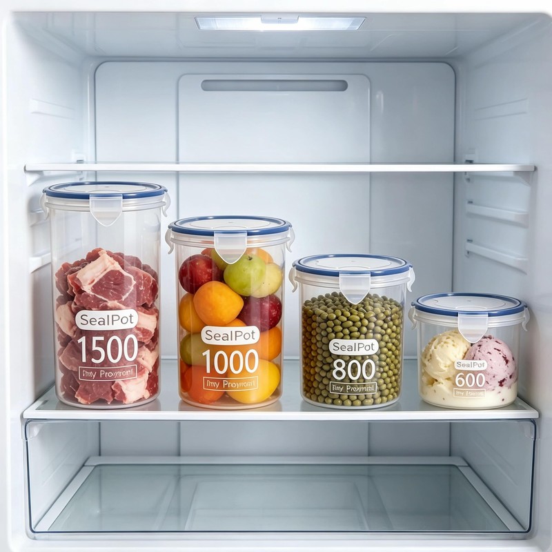 Boxdljh Food Storage Containers Set for 4 Pack, Freezer Containers