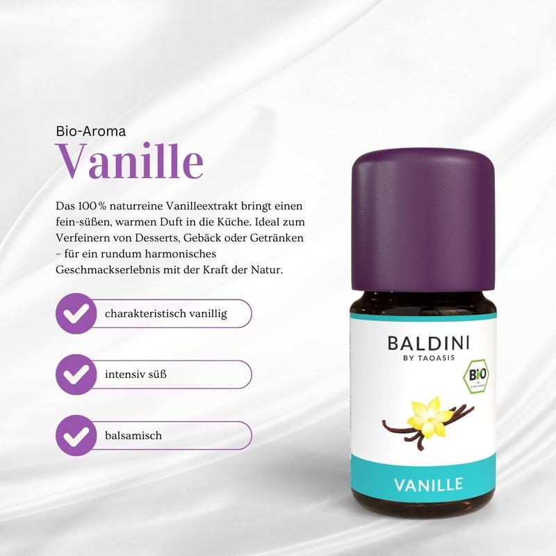 Baldini - Vanilla Extract BIO, 100% pure natural aroma of