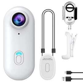 OBEST 1080P Body Camera, 360° Action Camera Magnetic Pocket Thumb Cam, IP68 Waterproof, Mini Action Cam for Recording,Outdoors Activities,Walking(Excluding memory card)