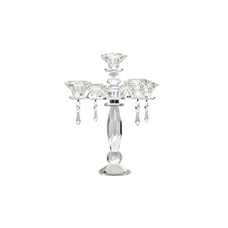 Amlong Crystal 5-Arm Crystal Candelabra