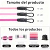 Ligas de Resistencia para Ejercicio, 11Pcs Juego de Bandas de