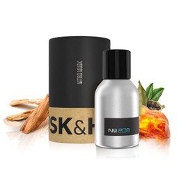 Musk and Hustle Oud Wood Premium Impression | No. 208 | 1.5oz of Pure Concentrated Oil Cologne | Cologne for Men | Ingeniously Crafted with the Finest Ingredients in the U.S.