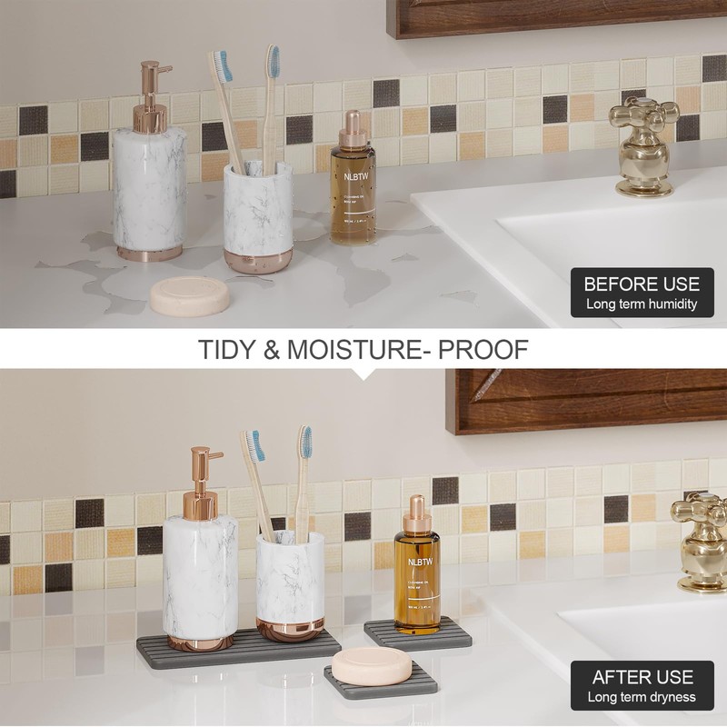 NLBTW 3 PSC Quick Stone Drying Tray for Bathroom Sink