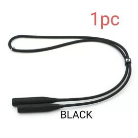 Sal 1 Adjustable Silicone Eyewear Retainer Sports Sunglasses Eyeglasses Strap Black.