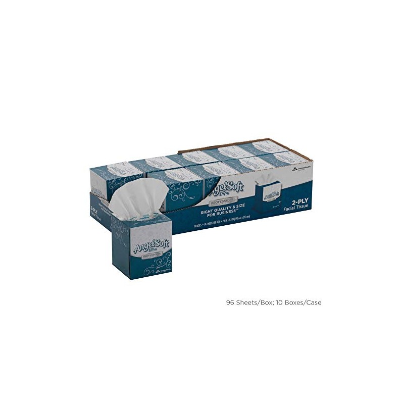 Angel Soft Ultra Professional Series Facial Tissue in Cube Box