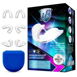 Moldable Mouth Guard for Teeth Grinding, Customizable Boil-and-Bite Mouthguard for Clenching, Dental Protection for Adults, Teens and Kids