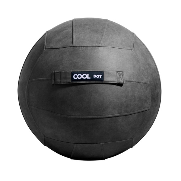 COOLDOT Yoga Ball Chair for Office Relieves Lower Back Pain by Strengthening Core Muscles to Get Straight Back, an Effective Aesthetic Minimalist Design for 8 to 12 Hours Work Shift with No Slouch.