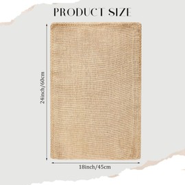 Windyun 6 Pack Potato Sacks Burlap Bags with Drawstring Natural Jute Reusable Root Vegetable Storage Bags Gunny Sack for Food Strong Race Bags for Birthday Party Game (18 x 24 Inch)