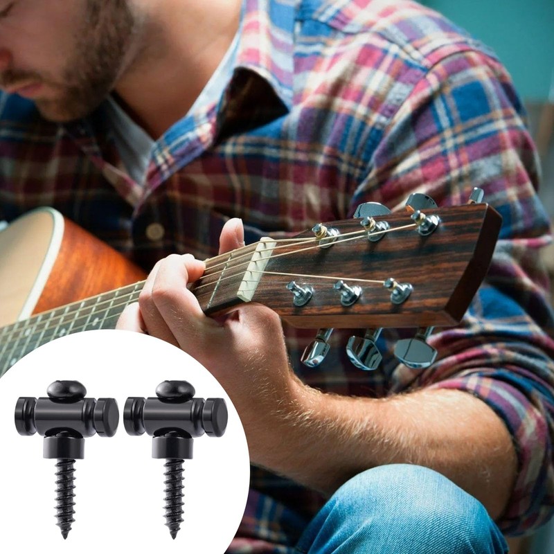 2 PCS Guitar Roller String Retainers, String Trees for Electric