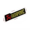 2 Pcs 3D Motorcycle Akrapovic Exhaust Aluminium Sticker Heat Resistant