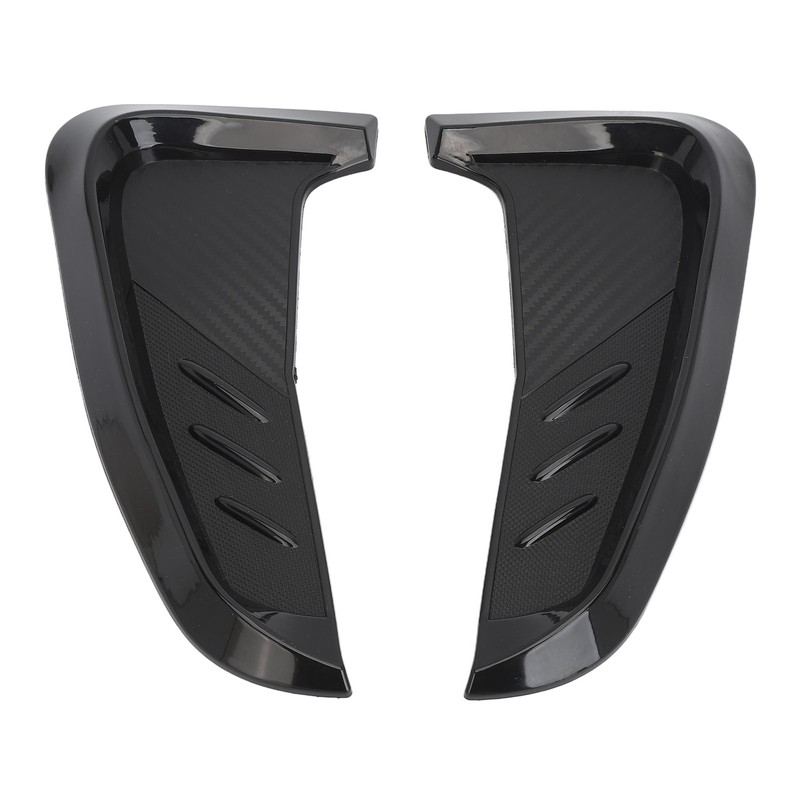 2Pcs Side Mudguard Vent Trim Left Right 20cm Glossy Black