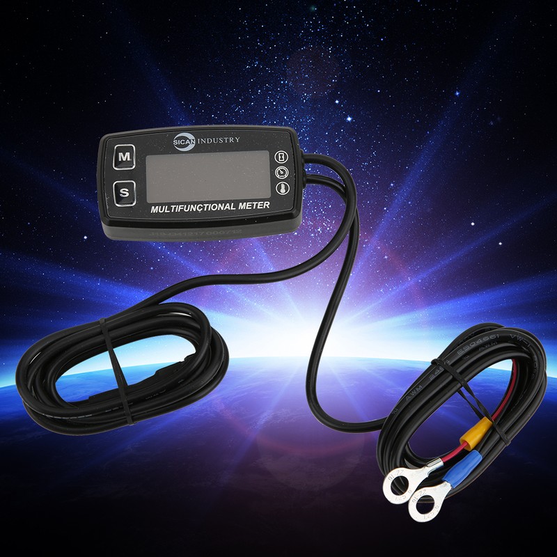Multifunction Car Instrument Tachometer Temperature Hour Meter Auto Accessory