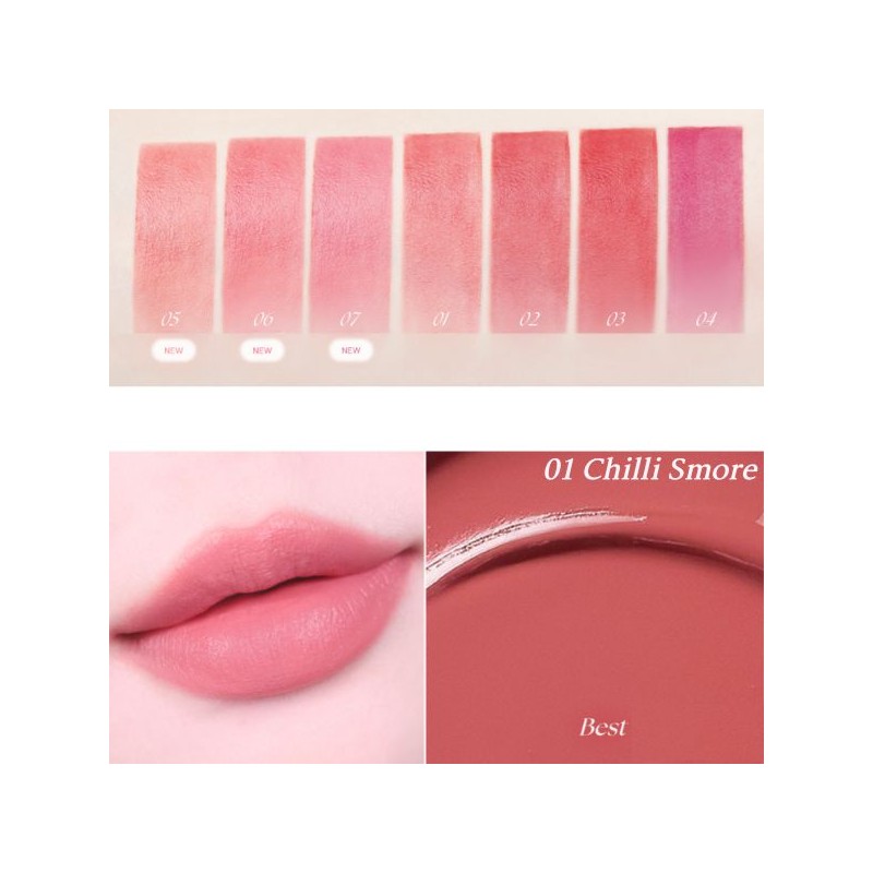 FONDLY Slip Tint 8ml [Lip And Cheek], Color:01 Chilli S’more