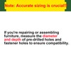 Tanbupu 115PCS Cam Locks for Furniture,3-in-1 Eccentric Hardware Wheels, Cam