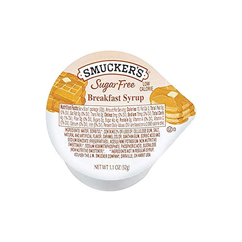 Smucker's Sugar Free Breakfast Syrup, 1.1 oz Plastic Portion Control