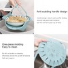 Silicone steamer, foldable design, suitable for vegetables-instant pot, reusable, non-stick,