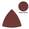 SWZHAI 120 Pcs Triangle Sanding Pads, 80 Grits Detail Sander