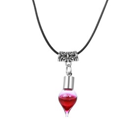 Paialco Women's Vampire Blood Vial Long Cord Pendant Necklaces