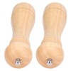 2pcs Wood Salt and Pepper Grinder Adjustable Coarseness Wooden Pepper