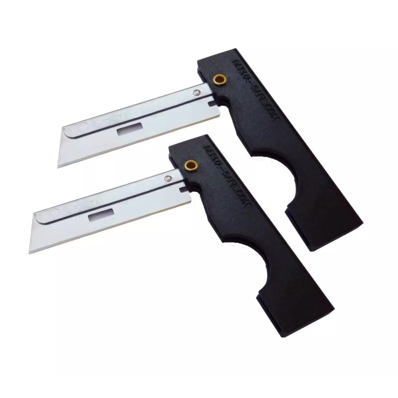Derma-Safe Derma Safe Folding Razor Knife 2 pack Black for