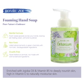 ROMIIE ZOI Foaming Hand Soap with Gift Box - Geraniumt - 500ml/ 16.8 fl.oz(Pack of 2)