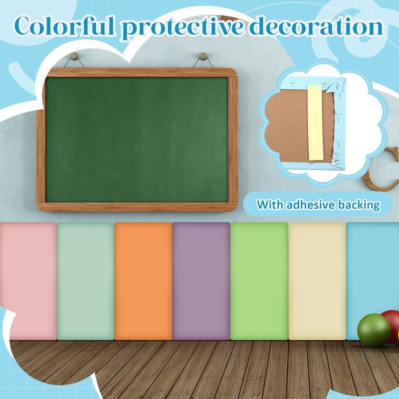 Hahafelt Pack of 8 Wall Padding Peel and Stick Headboard