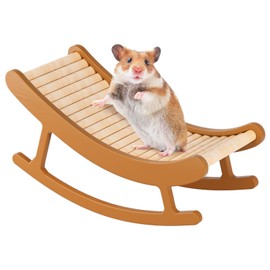 Hamster Climbing Toys - Wooden Ladder for Hmaster Bridge Guinea Pig Enrichment Toy Interactive Hamster Cage Accessories for Chinchilla, Rat, Gerbils, Mice and Small Animals