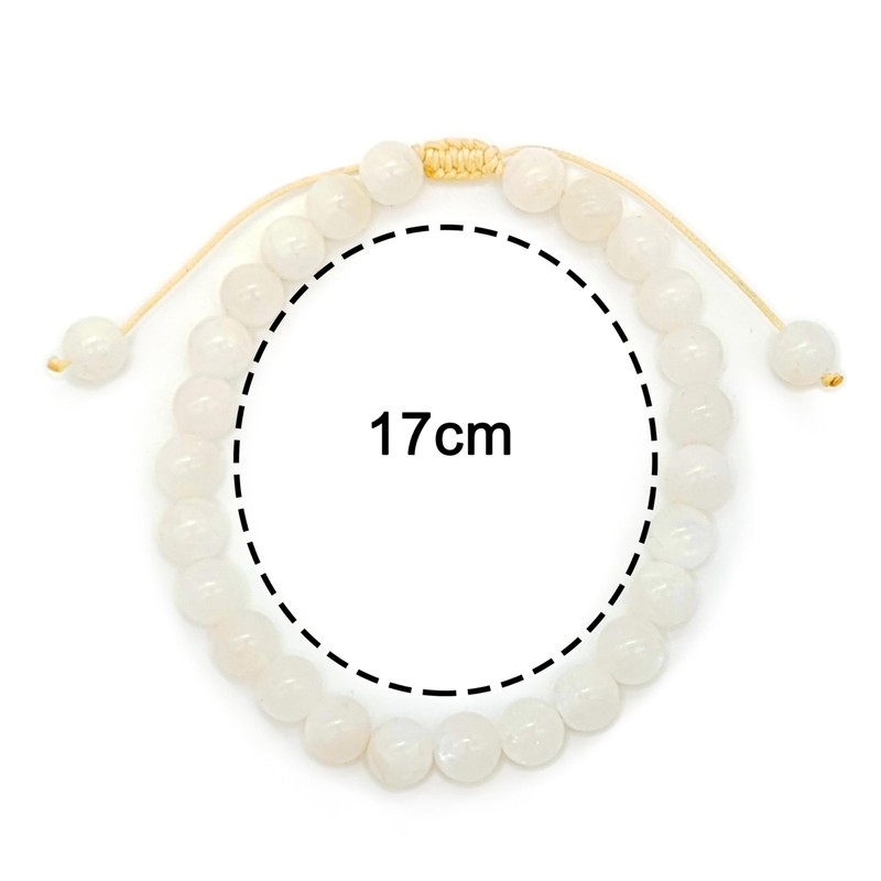 Pulsera de Piedra Luna 100% Natural | Balance, Equilibrio Emocional