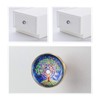 Amogeeli Tree of Life Glass Brass Cabinet Knobs Drawer Locker