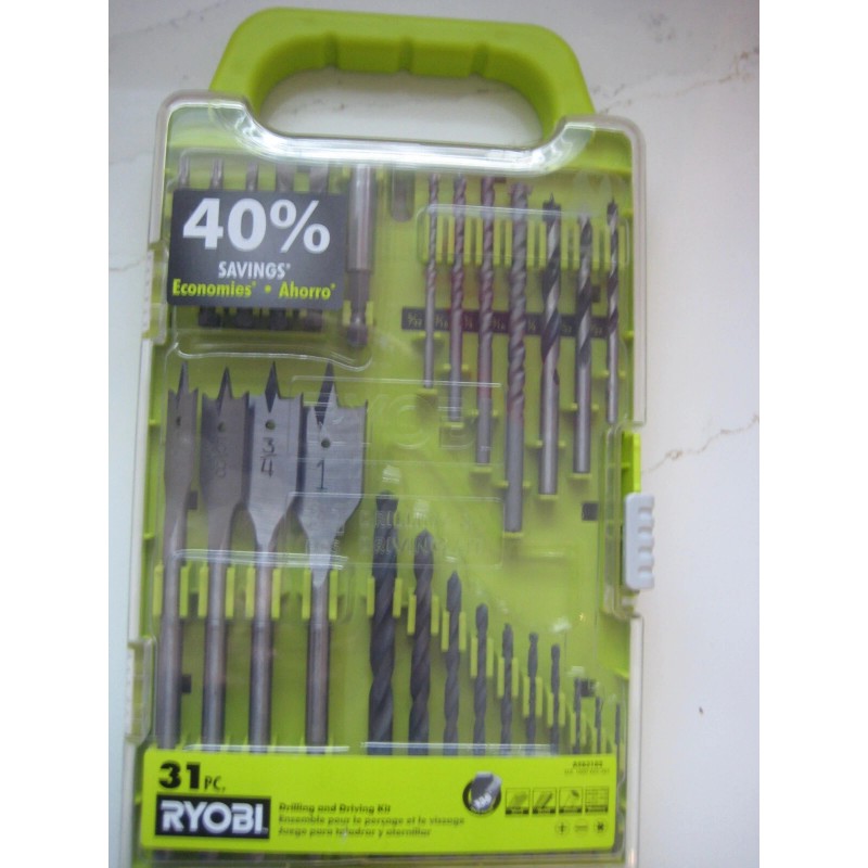 Ryobi A983102 Drill & Drive Kit 31-Pcs with case. GREAT