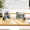 HORLIMER 2 Pack 4x6 Picture Frame, Glass Photo Frames 4