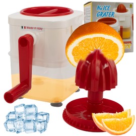 UTiLE: 2 in 1 Slush Machine & Orange Press - Juices & Conjures up Crushed Ice from Italy