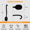 Silicone Back Scrubber for Shower, 17-Inch Long Handle Body Bath