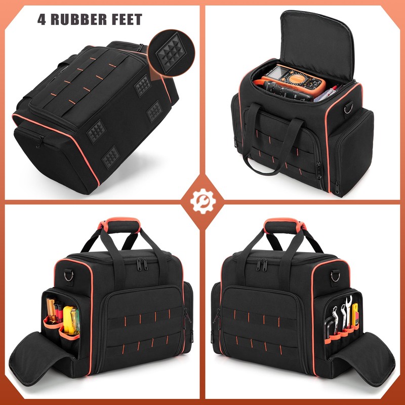 Marscamd Tool Bag with 3 Removable Cases, 2 Layers Tool