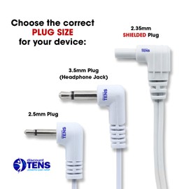 Tens Lead Wires - 3.5mm plug to Two 2mm Pin Connectors (2) - Discount Tens
