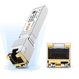 10GBase-T SFP+ Copper RJ45 Module Transceiver, RJ-45 SFP+ CAT.6a, up to 30 Meters, Compatible for Cisco SFP-10G-T-S, Ubiquiti UF-RJ45-10G, Netgear, D-Link, Mikrotik, Supermicro, TP-Link and More
