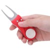 All Metal Foldable Golf Divot Tool with Pop-up Button &