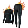 NOOYME Ropa interior térmica para mujer, capa base para mujer,