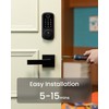 DESLOC B200 Fingerprint Smart Door Lock with 2 Lever Handles,