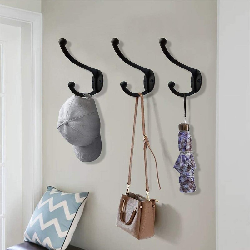 ZEYU 20Pcs Wall Hooks, Coat Hooks Hardware Heavy Duty Hooks