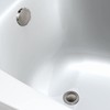 ENKI, W55, Brushed Nickel Bath Waste with Overflow and Nickel