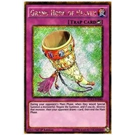 yugioh - Grand Horn of Heaven PGL3-EN040 1st Edition Gold Secret Rare - Premium Gold: Infinite Gold