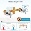 gotonovo 2 Handles Tub Shower Faucet Set,Bathtub Faucet Set with