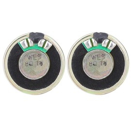 2 x 8 Ohm 1 W Metal Shell Magnetic Speaker Horn Audio Stereo Speaker 28 mm Diameter
