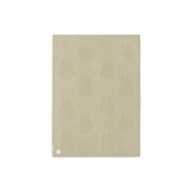 Jollein 516-511-67087 Babydecke Strick - Miffy Olive (75x100 cm)